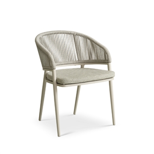 Bora havestol - Beige / lys flet - INKL. hynde